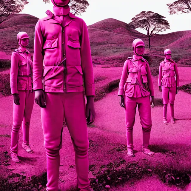 Image similar to advertising campaign by richard mosse