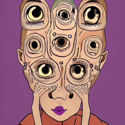 Prompt: too many eyes 👁️👁️👁️👁️👁️ content