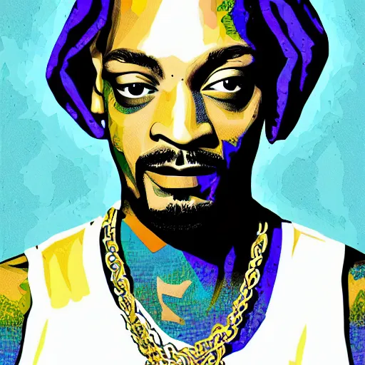 Image similar to snoop dog wpap art