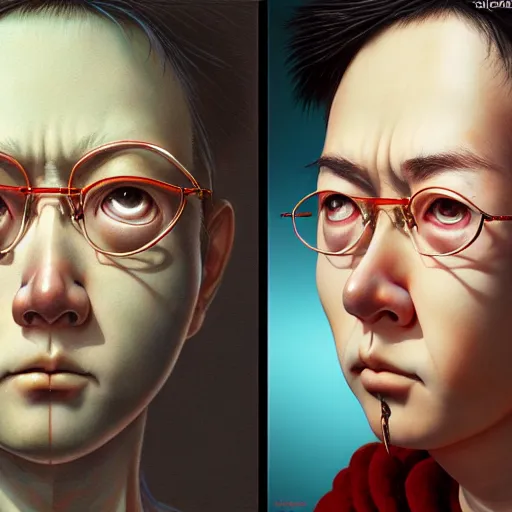 Image similar to prompt : 3 d hyper real 8 k render portrait painted in miyazaki color style drawn by katsuhiro otomo and takato yamamoto, inspired by fables, china doll face, smooth face feature, intricate oil painting, high detail, sharp high detail, manga and anime 2 0 0 0