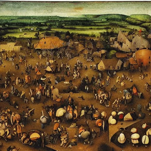 Image similar to “a detailed oil painting of iPhone by Pieter Bruegel the Elder”