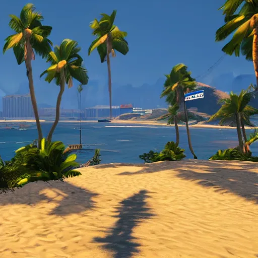 Image similar to in - game screenshot of grand theft auto 5 : honolulu edition