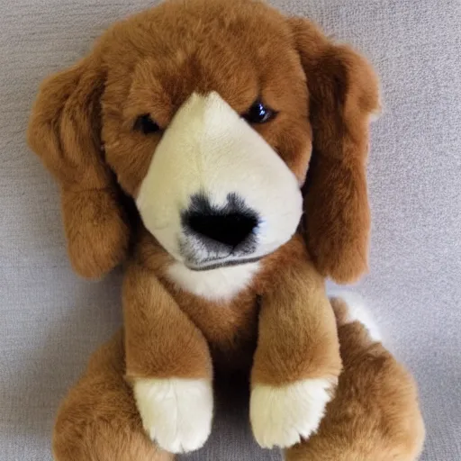 Prompt: puppy stuffed animal