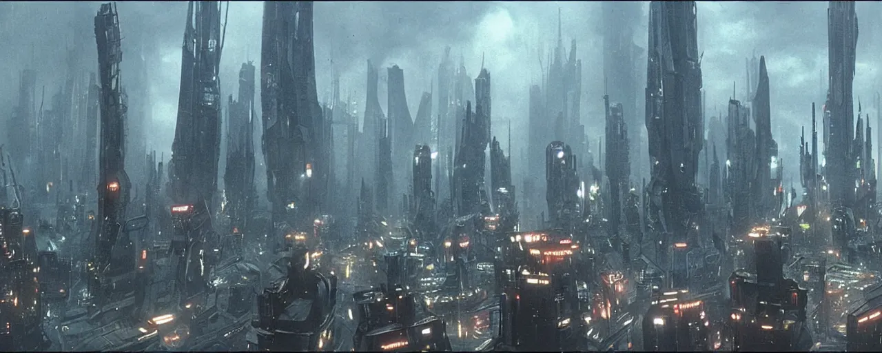 Prompt: a futuristic city from the movie Blade Runner