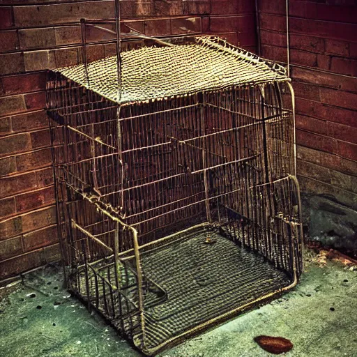 Prompt: rusty cage