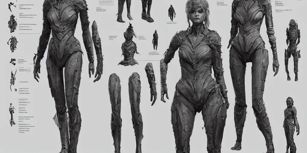 Image similar to samara weaving running down a dream, character sheet, hot toys, fine details, concept design, contrast, kim jung gi, greg rutkowski, trending on artstation, 8 k, full body, turnaround, front view, back view, ultra wide angle