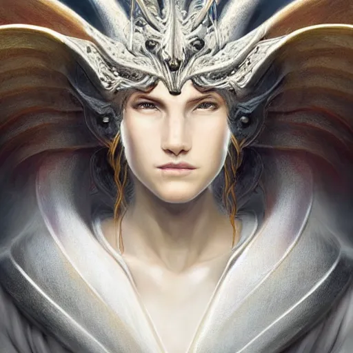 Image similar to Perfectly-centered portrait-photograph of a real life godly dragon with shining completely white eyes from heaven, lifelike, super highly detailed, professional digital painting, artstation, concept art, Unreal Engine 5, Photorealism, HD quality, 8k resolution, cinema 4d, 3D, beautiful, cinematic, art by artgerm and greg rutkowski and alphonse mucha and loish and WLOP
