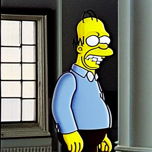 Image similar to Homer Simpson in the manor house of Eyes Wide Shut (1999)