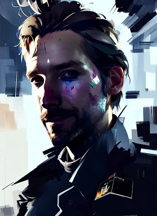 troy baker as higgs monaghan portrait, smoky eyes!, | Stable Diffusion ...