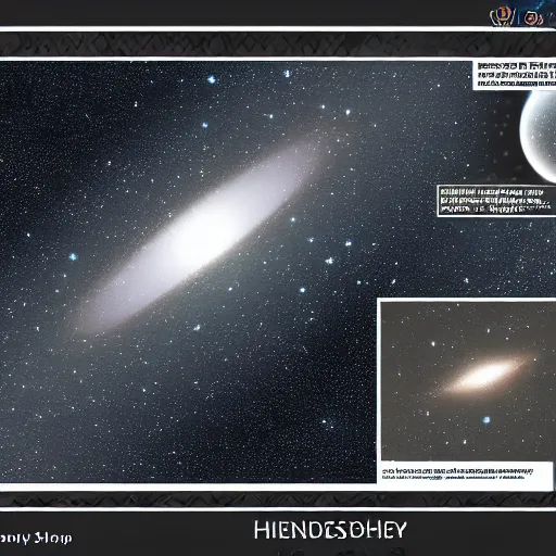 Prompt: The Andromeda Galaxy. Comic Concept Art.