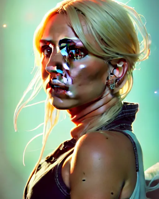 Image similar to highly detailed portrait of britney spears, stephen bliss, unreal engine, greg rutkowski, loish, rhads, beeple, makoto shinkai and lois van baarle, ilya kuvshinov, rossdraws, tom bagshaw, alphonse mucha, global illumination, detailed and intricate environment