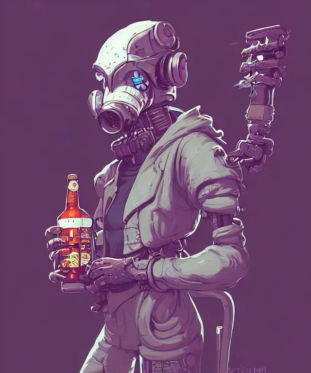 Image similar to a portrait of an anthropomorphic cyberpunk koala holding a boot of beer, cyberpunk!, fantasy, elegant, digital painting, artstation, concept art, matte, sharp focus, illustration, art by josan gonzalez