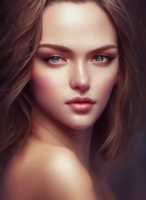 Image similar to photo of a gorgeous young woman in the style of stefan kostic, realistic, professionally retouched, half body shot, sharp focus, 8 k high definition, insanely detailed, intricate, elegant, art by stanley lau and artgerm