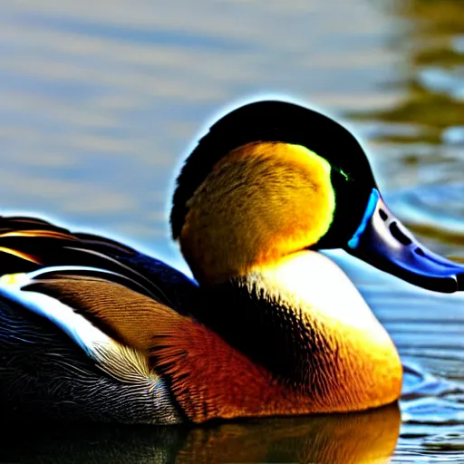 Image similar to a crowned duck
