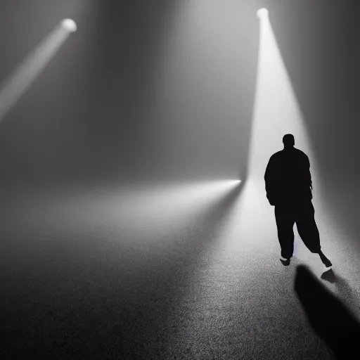 Image similar to a still of mike tyson, cinematic, 4 k, god rays through fog