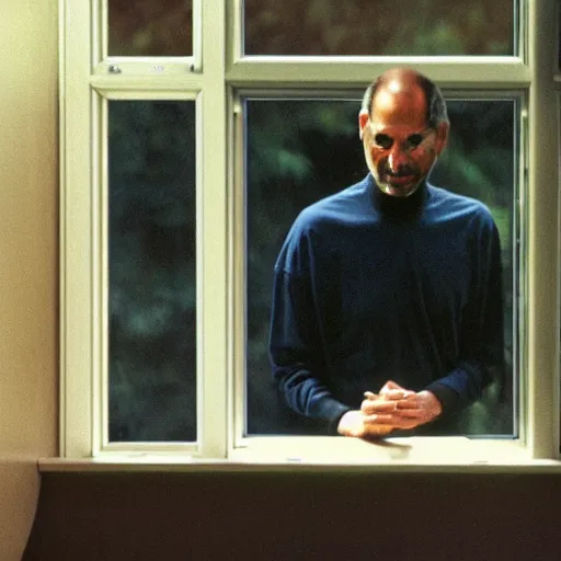 Image similar to steve jobs opening casement window