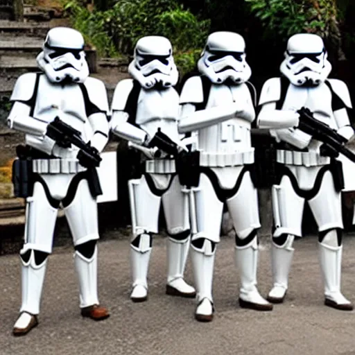 Image similar to storm troopers on holiday in thailand