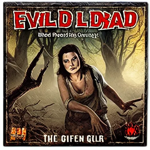 Prompt: evil dead movie, board game