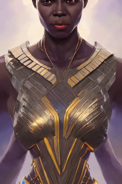 Image similar to goddess of the wakanda, highly detailed, digital painting, artstation, concept art, smooth, sharp focus, illustration, unreal engine 5, 8 k, art by artgerm and greg rutkowski and edgar maxence