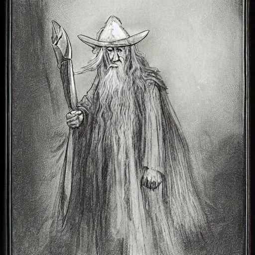 Gandalf Illustration - 5D Diamond Painting - DiamondByNumbers