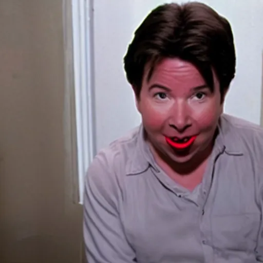 Prompt: Michael mcintyre as a psycho killer