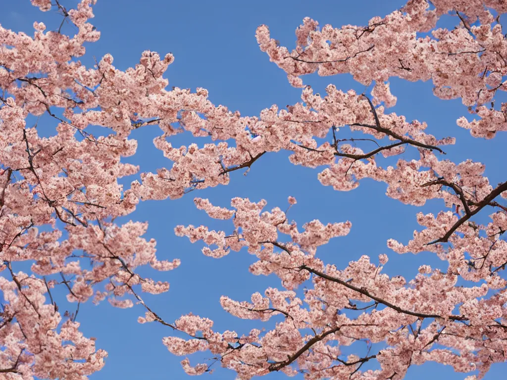 Image similar to japanese beauty, sakura on background, XF IQ4, 150MP, 50mm, f/1.4, ISO 200, 1/160s, natural light, Adobe Photoshop, Adobe Lightroom, DxO Photolab, polarizing filter, Sense of Depth, AI enhanced, HDR