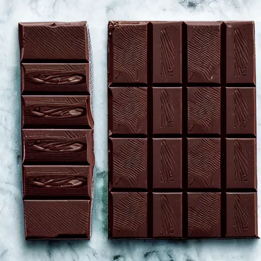 Image similar to dark chocolate bar in shape looks like till lindemann made of dark chocolate
