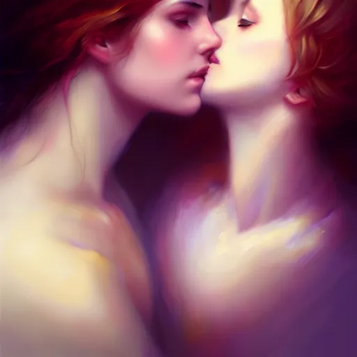 Image similar to love is patient love is kind, photorealistic oil painting by charlie bowater and mark blooms, wlop ; trending on artstation