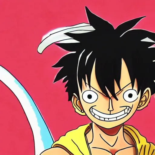 Image similar to luffy as dragon, cinematic