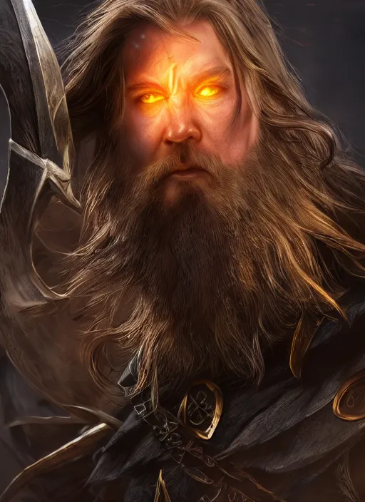 Image similar to odin ultra detailed fantasy, elden ring, realistic, dnd character portrait, full body, dnd, rpg, lotr game design fanart by concept art, behance hd, artstation, deviantart, global illumination radiating a glowing aura global illumination ray tracing hdr render in unreal engine 5