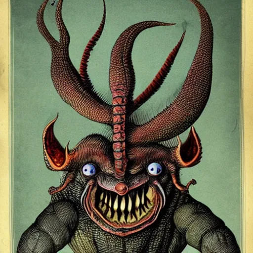 Image similar to bizarre bestiary of repressed unconscious emotional monsters and creatures