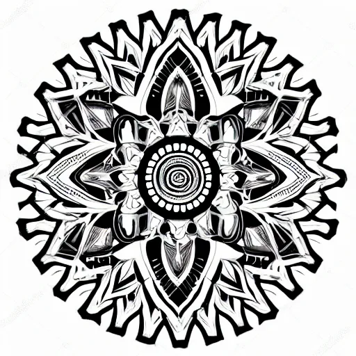 Image similar to brutalist mandala