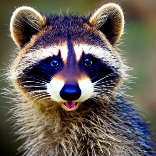 Image similar to half raccoon, half lion