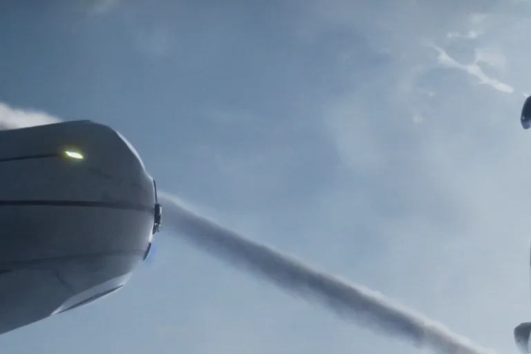 Image similar to vfx movie clean futuristic sci - fi action scene closeup spacex jedi by emmanuel lubezki