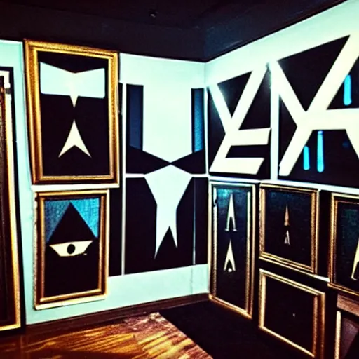 Prompt: illuminatti headquarters.