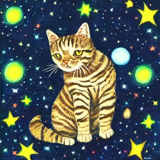 Prompt: cosmic tabby