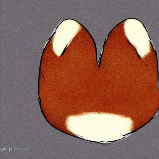 Image similar to fox paw, underside, fluffy, paw pads, pawprints, 4 k digital art