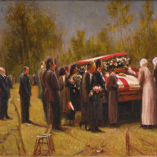 Image similar to a funeral by gordon a. smith