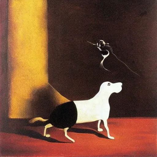 Image similar to a dog by salvador dali