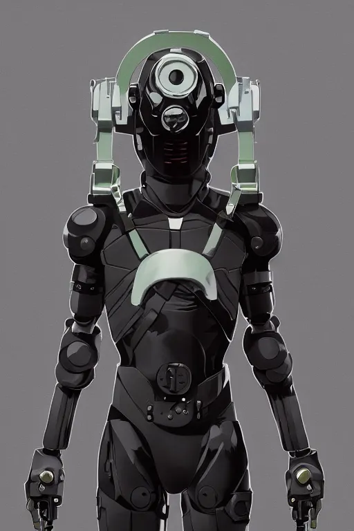 Image similar to robot ninja mask helmet metal gear solid training suit swat commando, aesthetic octane render, 8 k hd resolution, by ilya kuvshinov and cushart krentz and gilleard james, by carl warner and jim woodring, trending on artstation : 1. 5, sweet joy harmony color scheme