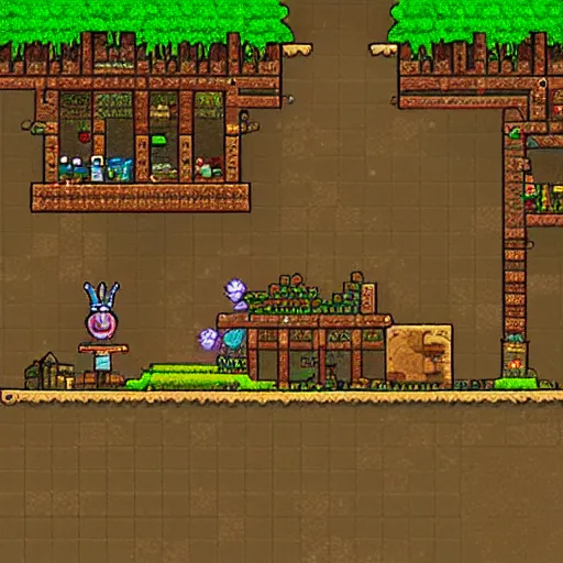 Image similar to Terraria rabbit boss