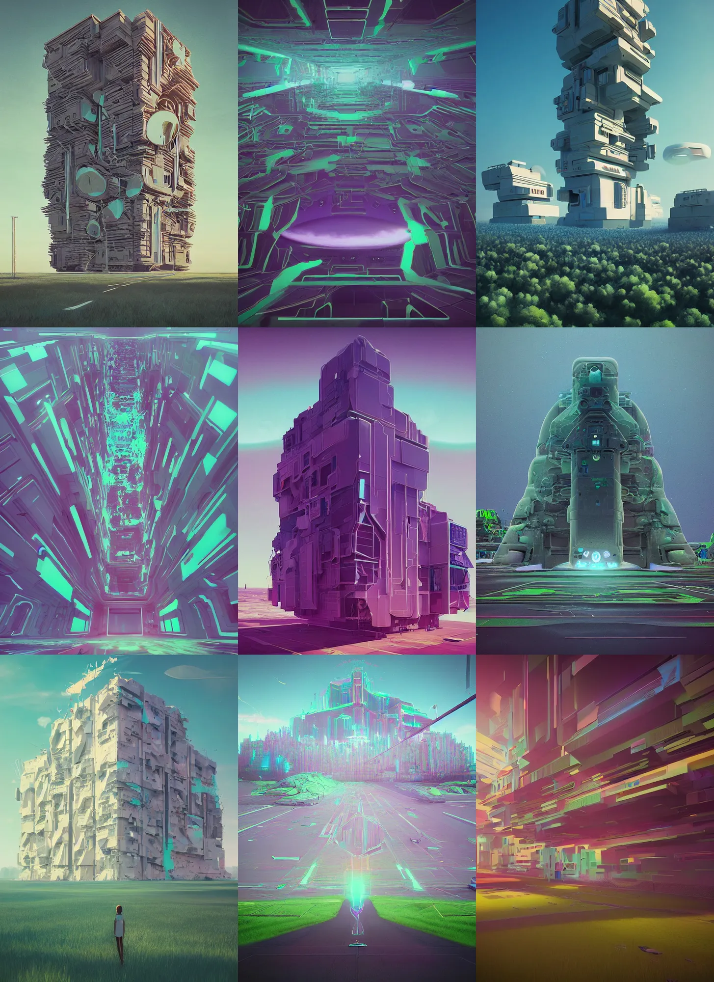 Prompt: artwork by beeple