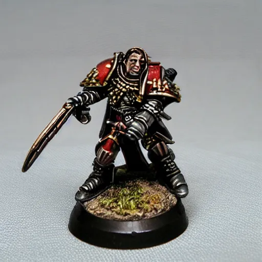 Image similar to warhammer mini of Anthony Fauci. Detailed figures.