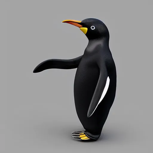 Prompt: humanoid penguin