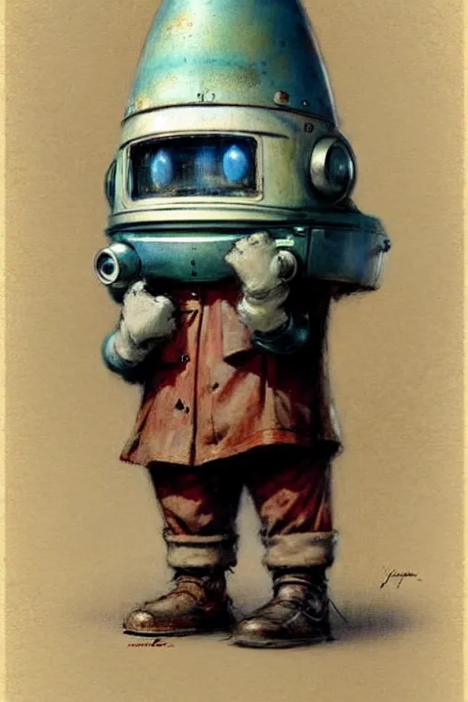 Image similar to ( ( ( ( ( 1 9 5 0 s retro robot knome. muted colors. ) ) ) ) ) by jean - baptiste monge!!!!!!!!!!!!!!!!!!!!!!!!!!!!!!