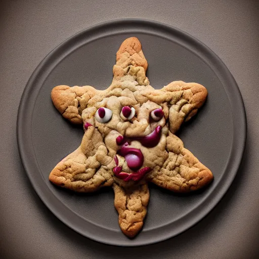 Prompt: god made from cookie, baking artwork, extremely detailed, 8k, trending on Artstation