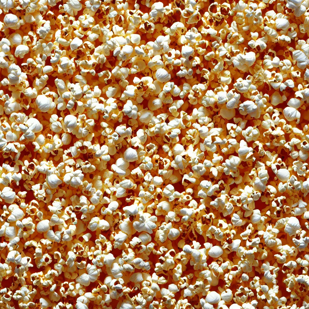 Image similar to seamless popcorn texture art, 4k