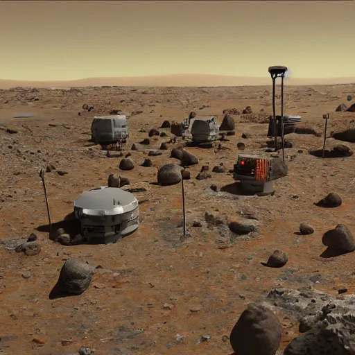 Image similar to sci colony on mars