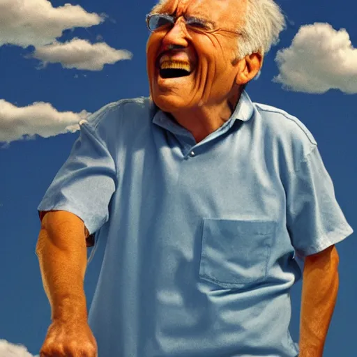 Prompt: old man yelling at the clouds