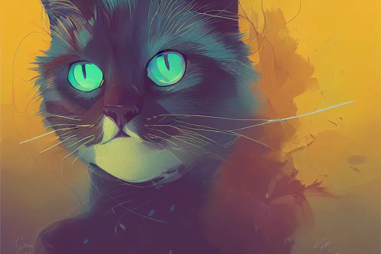 Image similar to ragdoll cat by petros afshar and james gilleard and alena aenami, trending on deviantart, masterpiece, detailed, warm colors